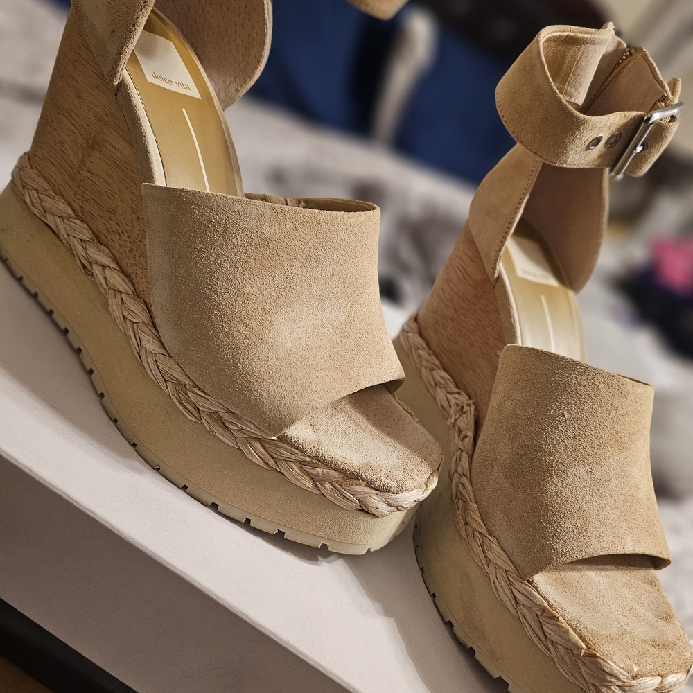 DV by Dolce Vita Tan Wedge Espadrilles